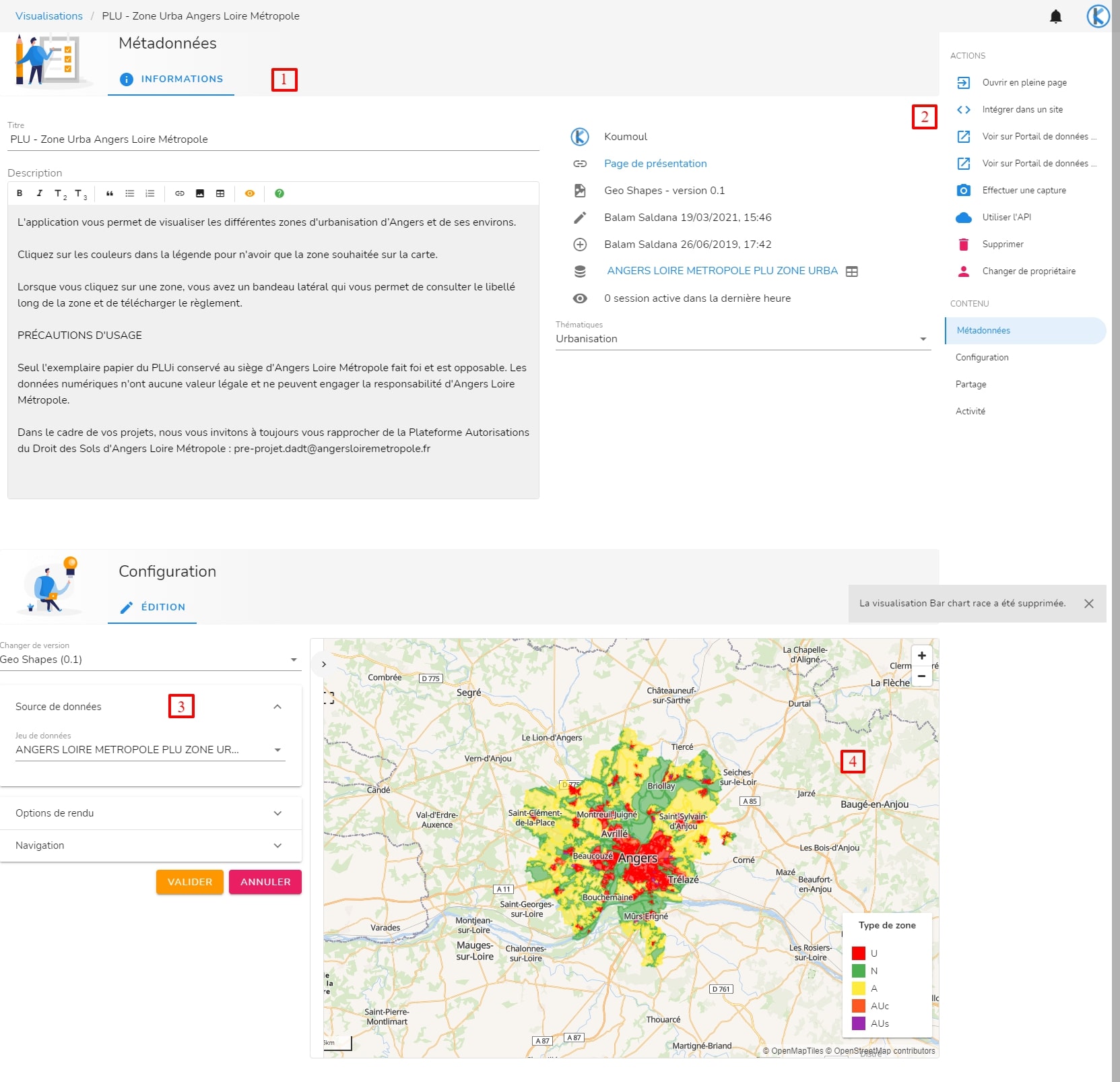 Page de configuration