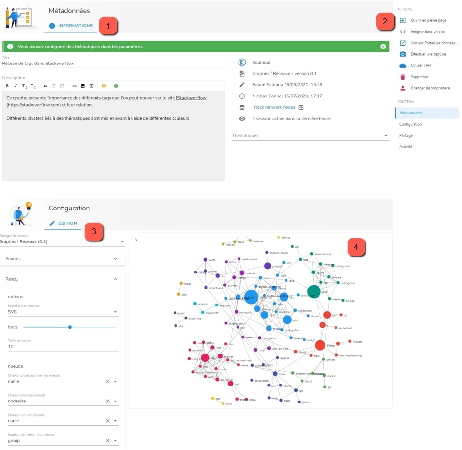 Page de configuration