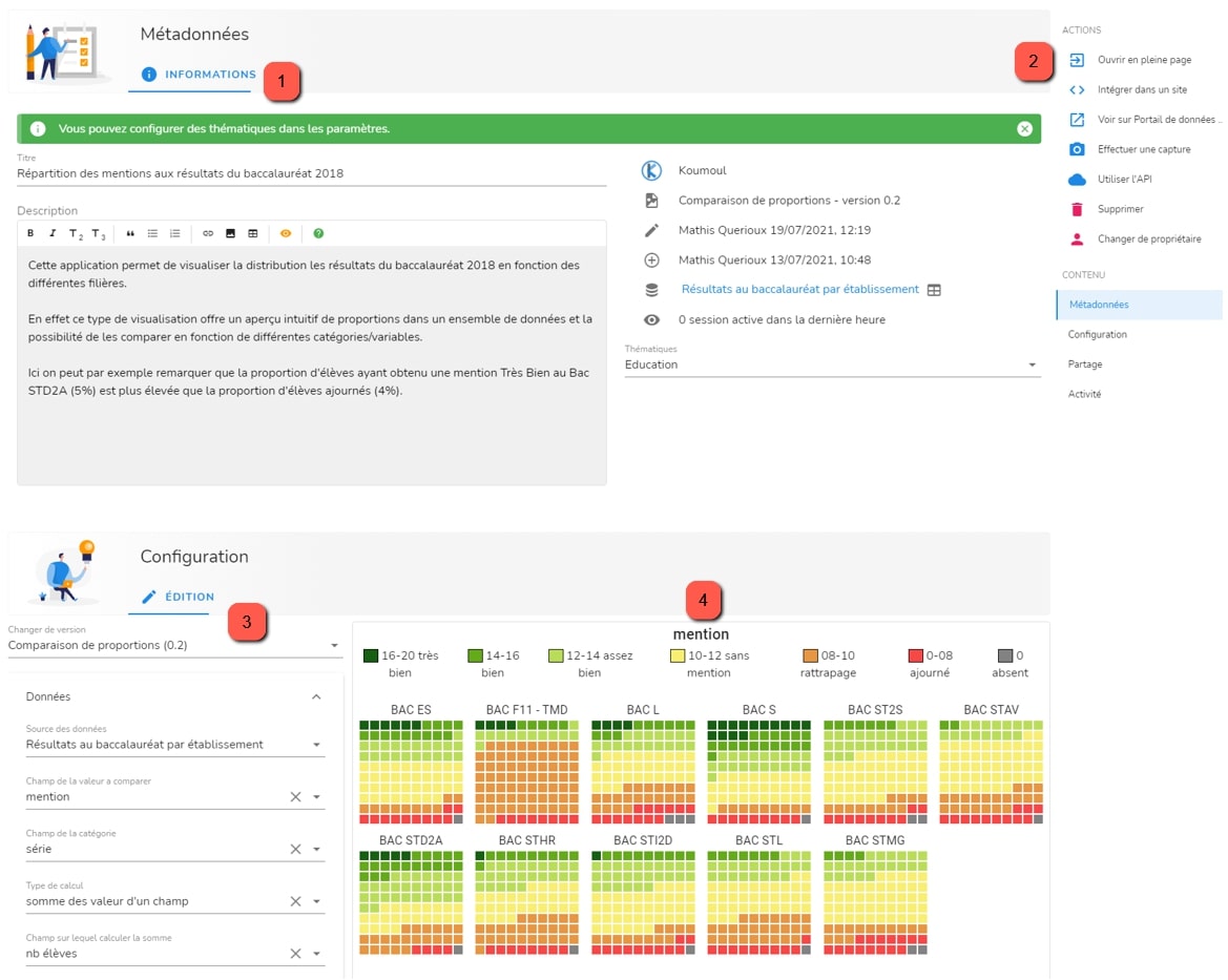 Page de configuration