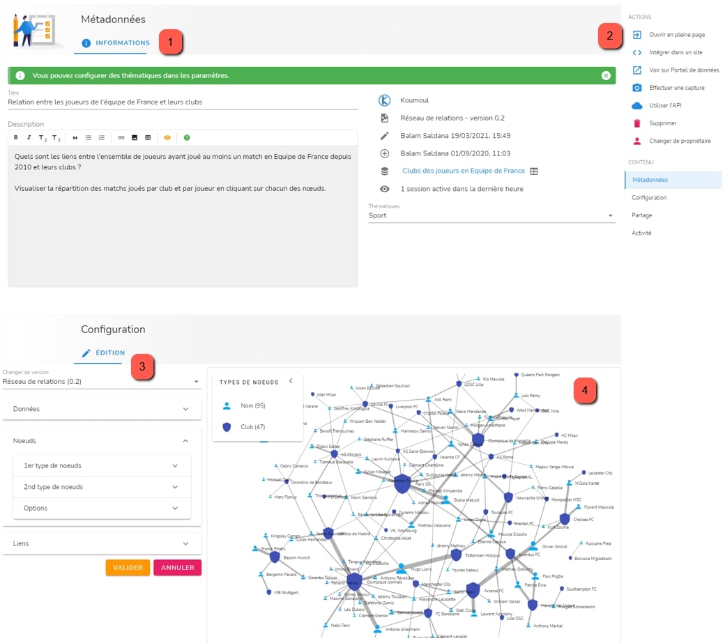 Page de configuration