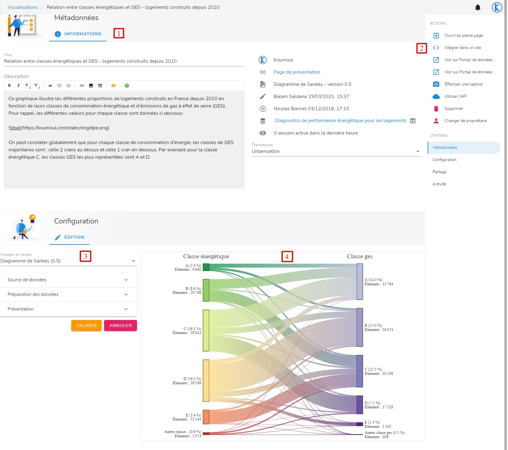 Page de configuration