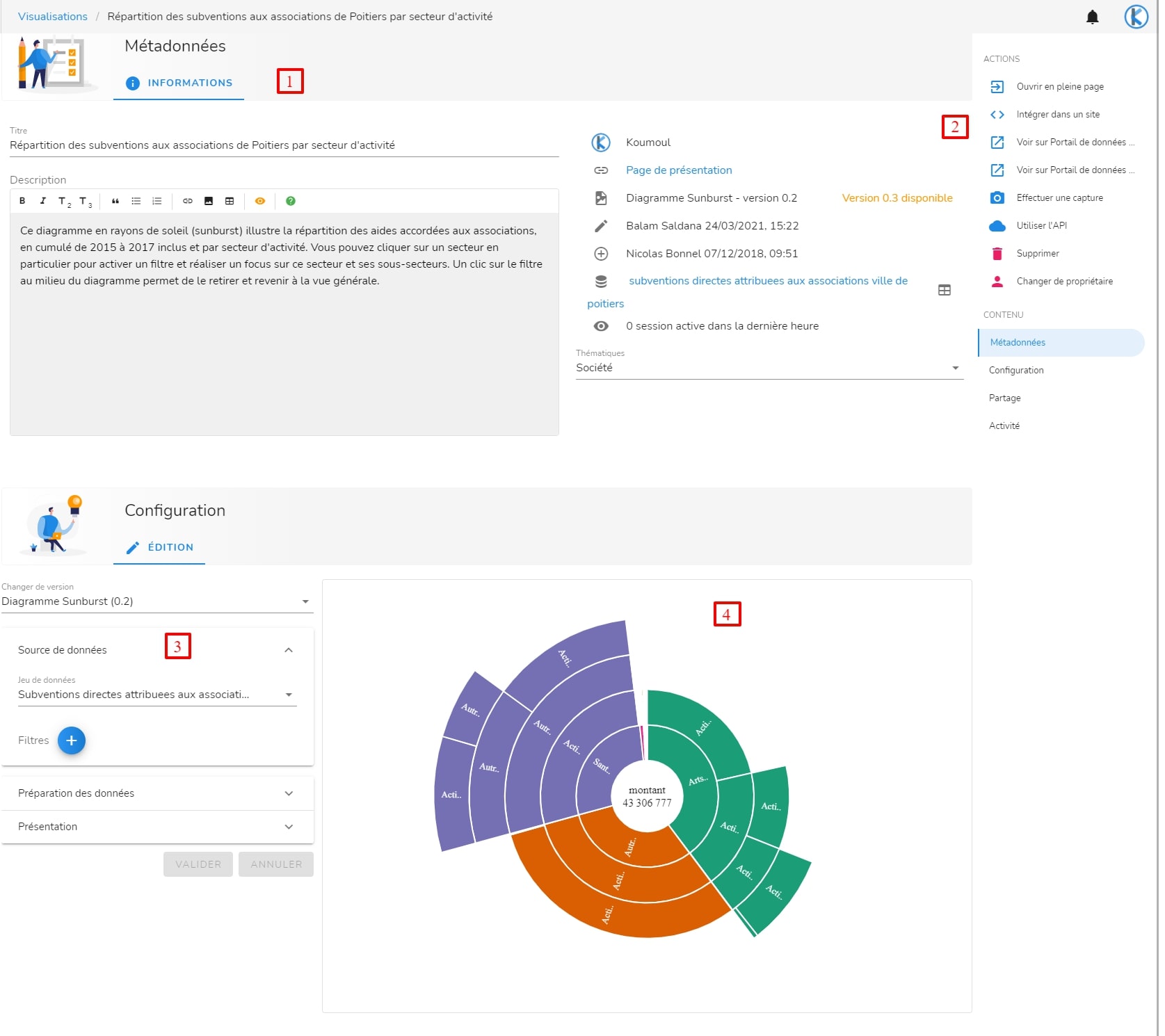 Page de configuration