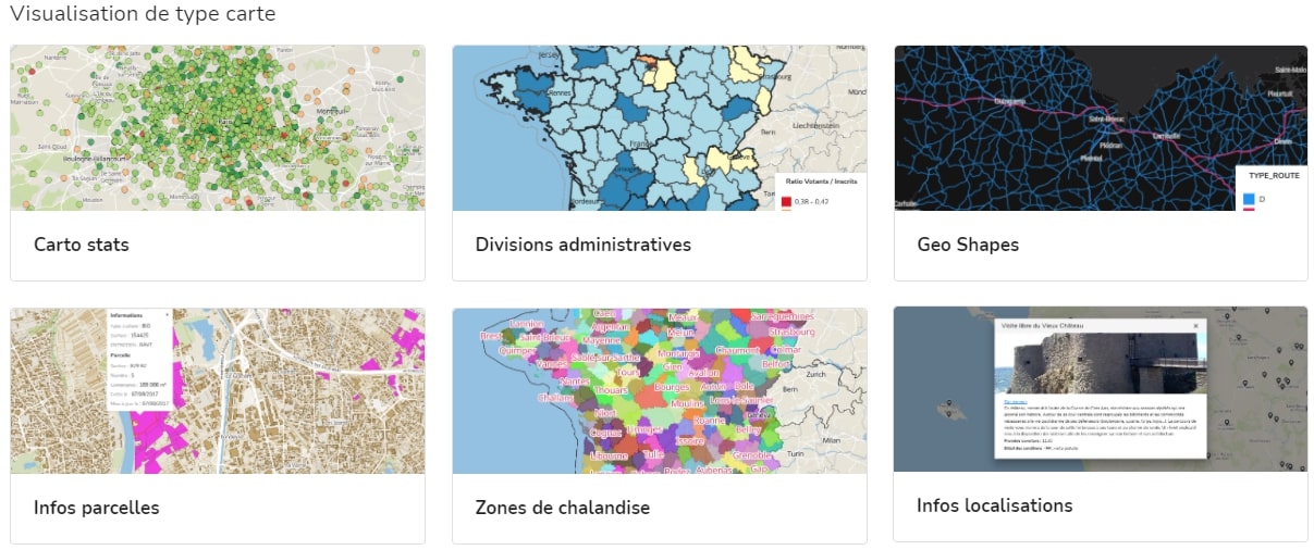 Visualisations Carto